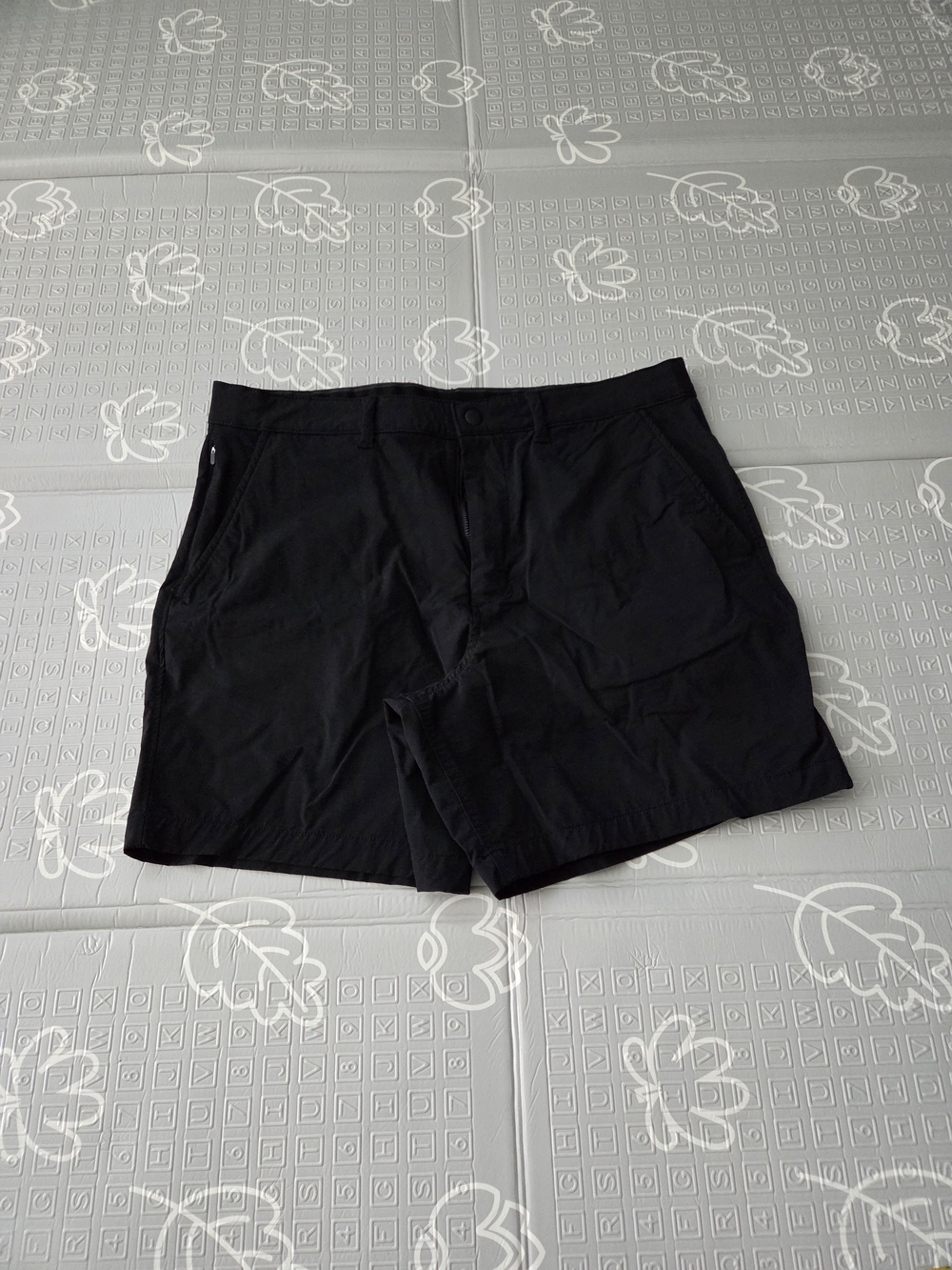 American Eagle Mens Classic Fit Active Golf Shorts Black Size 33